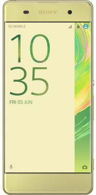 Смартфон SONY Xperia XA зеленый лайм 5" 16 Гб NFC LTE Wi-Fi GPS 3G F3111 Lime Gold