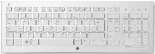 Клавиатура беспроводная HP Wireless K5510 Keyboard USB белый H4J89AA