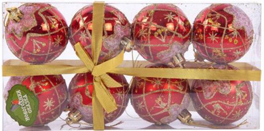Набор шаров Новогодняя сказка 6 см 8 шт красный 972354