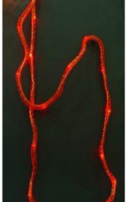 Гирлянда электрическая Новогодняя сказка с тканевой оплеткой, 40 LED красного свечения NS97772