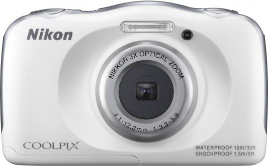 Фотоаппарат Nikon Coolpix W100 13.2Mp 3x Zoom белый
