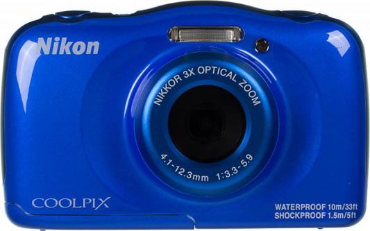 Фотоаппарат Nikon Coolpix W100 13.2Mp 3x Zoom синий