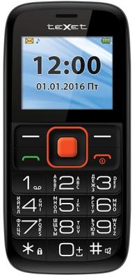 Мобильный телефон Texet TM-B117 черный оранжевый