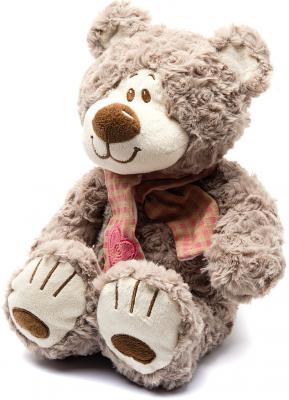 Мягкая игрушка медведь Fluffy Family Мишка Митя с шарфом 25 см бежевый искусственный мех  681143