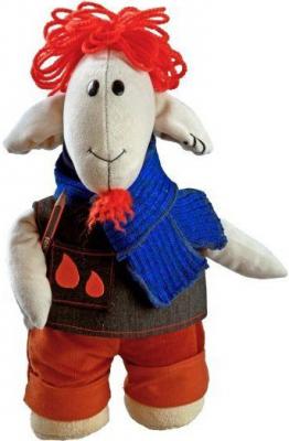 Мягкая игрушка овечка Fluffy Family Овечки челОвечки Художник 30 см разноцветный искусственный мех текстиль синтепон 681027