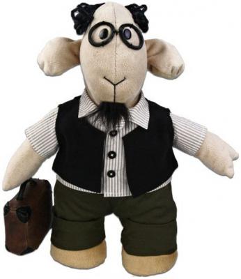 Мягкая игрушка овечка Fluffy Family Овечки челОвечки Профессор 30 см бежевый текстиль  681021