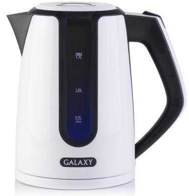 Чайник GALAXY GL0207 2200 Вт белый чёрный 1.7 л пластик