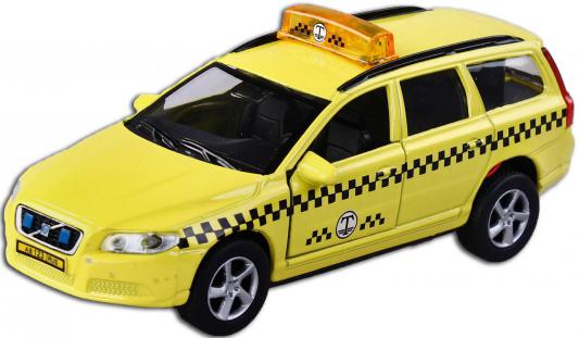 Машина Пламенный мотор 1:32 Volvo V70 Такси 16 см желтый  87499