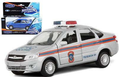 Полицейская машина Autotime LADA GRANTA МЧС 1:36 белый 14 см 33954