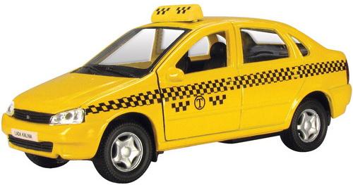Автомобиль Autotime Лада Калина Такси желтый 11497W-RUS