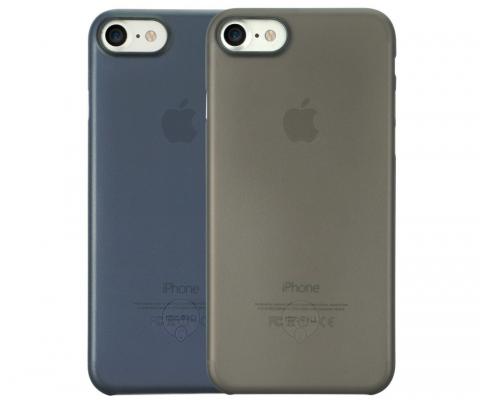 Набор чехлов Ozaki 0.3 Jelly для iPhone 7 чёрный синий OC720KD