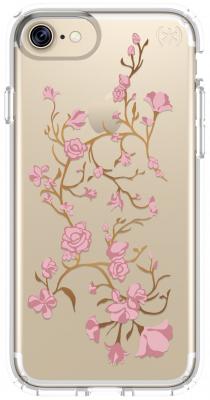 Накладка Speck Almond Presidio Clear + Prin для iPhone 7 розовый прозрачный 79991-5754