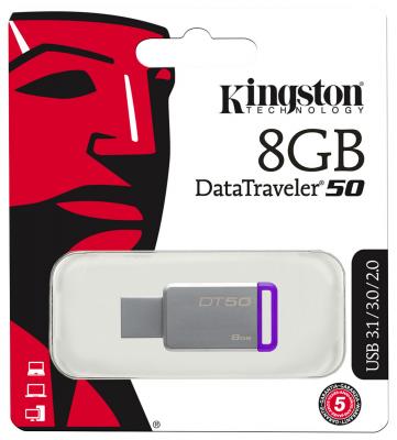 Флешка USB 8Gb Kingston DataTraveler DT50/8GB