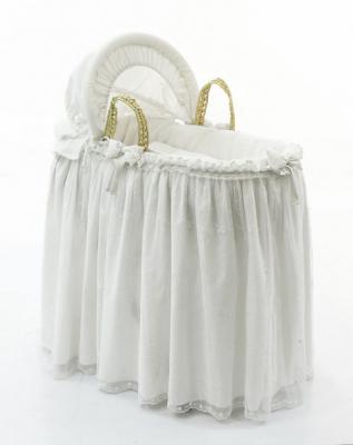 Корзина плетеная с капюшоном Fiorellino Premium Baby (крем)
