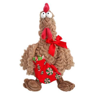 Мягкая игрушка петух Fluffy Family Петух новогодний 22 см бежевый текстиль плюш 681231