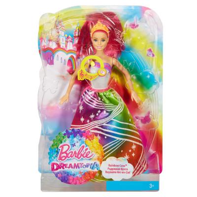 Кукла Barbie (Mattel) Barbie Радужная принцесса с волшебными волосами в ассортименте DPP90