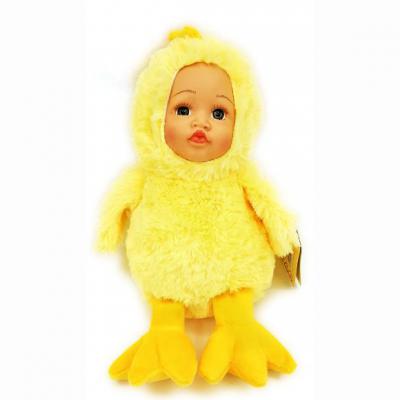 Мягкая игрушка цыпленок Fluffy Family Мой цыпленок пластик искусственный мех желтый 6927346812446