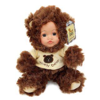 Мягкая игрушка медведь Fluffy Family Мой мишка коричневый искусственный мех пластик текстиль 681240