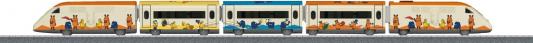 Ж/д Marklin Пассажирский Поезд "Mouse" Стартовый Набор, беспроводной ИК пульт, 3 скорости движения, вперед/назад, длина пути 112x76 см 29206