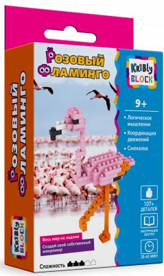 Конструктор Kribly Boo Розовый Фламинго 107 элементов  65247