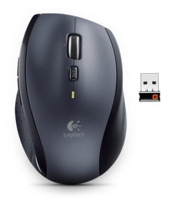 Мышь беспроводная Logitech Wireless Mouse M705 NEW чёрный серый USB 910-001949