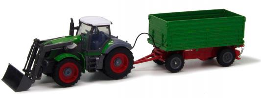 Трактор с ковшом Пламенный Мотор зелёный от 6 лет пластик  87577