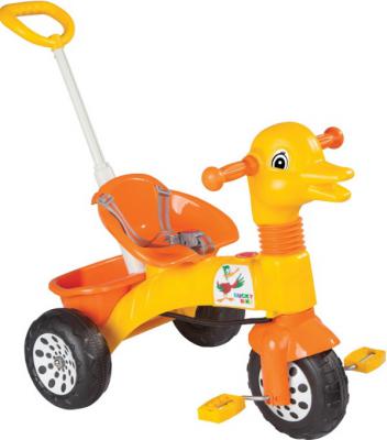 Велосипед Pulsar Ducky желтый с родительской ручкой 07-141