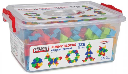 Конструктор Pilsan Funny Blocks 128 элементов 03-236