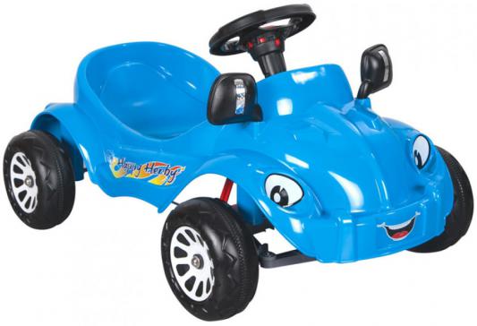 Педальная машина Pilsan "happy Herby" с сигналом цвет синий