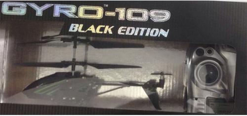 Вертолёт на радиоуправлении 1toy "GYRO-109" - Black Edition металл от 8 лет черный Т58768