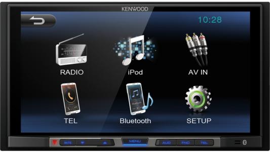 Автомагнитола Kenwood DMX100 6.8" 800х480 USB MP3 FM 2DIN 4x50Вт черный