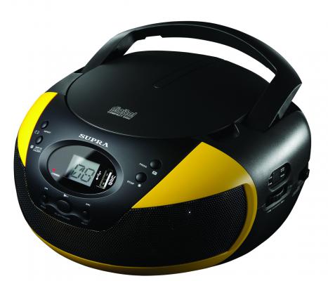 Магнитола Supra BB-CD121U черный/желтый