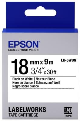 Лента Epson LK-5WBN для Epson LabelWorks LW-400 400VP 700 900P C53S655006