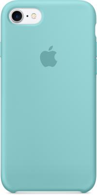 Накладка Apple Silicone Case для iPhone 7 голубой MMX02ZM/A