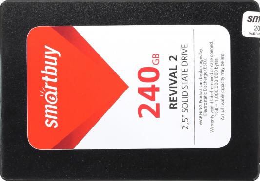 Твердотельный накопитель SSD 2.5" 240 Gb Smart Buy Revival 2 SB240GB-RVVL2-25SAT3 Read 550Mb/s Write 450Mb/s TLC