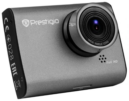 Видеорегистратор Prestigio RoadRunner 522 2" 480x240 100° USB microSD microSDHC черный