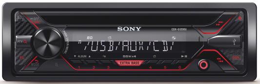 Автомагнитола SONY CDX-G1200U USB MP3 CD FM RDS 1DIN 4x55Вт черный