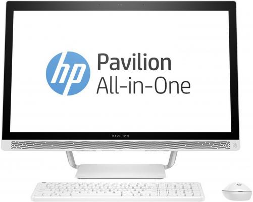 Моноблок 27" HP Pavilion 27-a130ur 1920 x 1080 Intel Core i3-6100T 4Gb 1Tb + 8 SSD Intel HD Graphics 530 DOS белый Z0K53EA