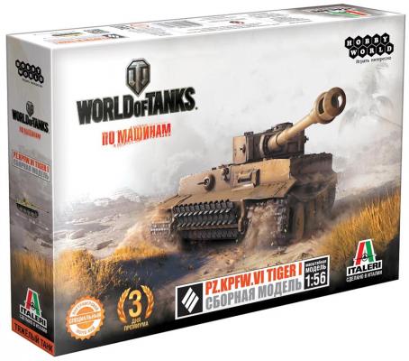 Танк Hobby World World of Tanks - PZ.KPFW.VI Tiger I 1:56 бежевый