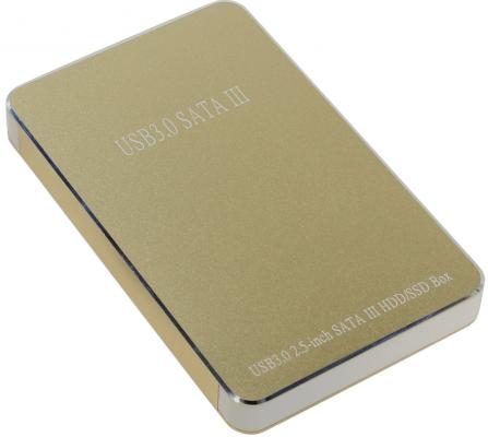 Салазки для жесткого диска (mobile rack) для HDD 2.5" SATA Orient 2569 U3 USB3.0 золотистый