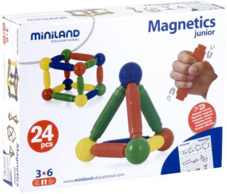 Магнитный конструктор Miniland Magnetics Junior 24 элемента 94109