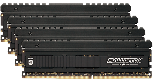 Оперативная память 16Gb (4x4Gb) PC4-24000 3000MHz DDR4 DIMM Crucial BLE4C4G4D30AEEA