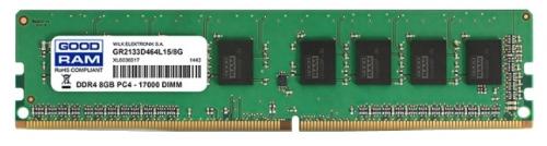 Оперативная память для компьютера 8Gb (1x8Gb) PC4-17000 2133MHz DDR4 DIMM CL15 Goodram GR2133D464L15/8G