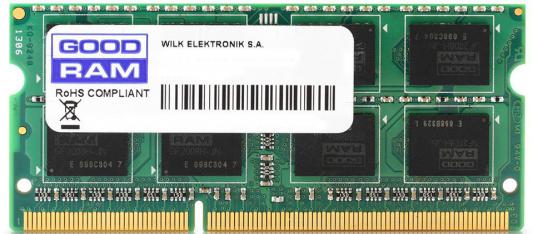 Оперативная память для ноутбука 4Gb (1x4Gb) PC3-12800 1600MHz DDR3 SO-DIMM CL11 Goodram GR1600S3V64L11S/4G