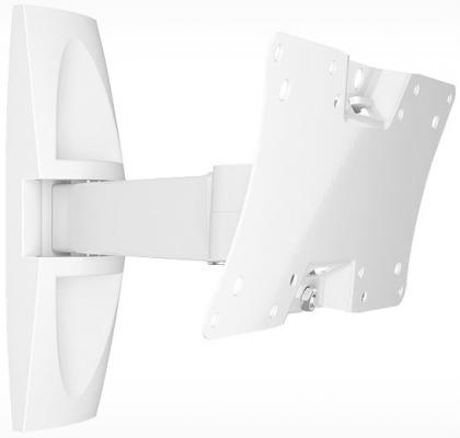 Кронштейн Holder LCDS-5063 белый для ЖК ТВ 19-32" настенный от стены 265мм  наклон +15°/-25° поворот 90° до 30кг