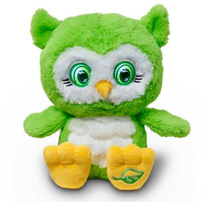 Интерактивная игрушка BrightEyes плюшевая сова от 1 года зелёный