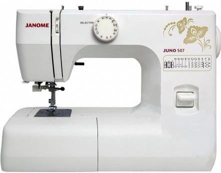 Швейная машина Janome Juno 507 белый/цветы