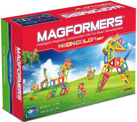 Магнитный конструктор Magformers Neon color set 60 элементов