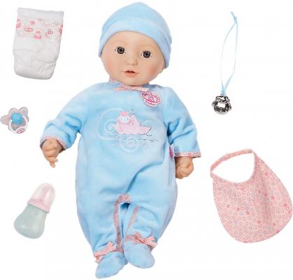 Кукла ZAPF Creation Baby Annabell Мальчик многофункциональный 43 см пьющая плачущая писающая со звуком