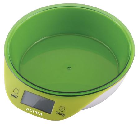 Весы кухонные Supra BSS-4086 зелёный 10955